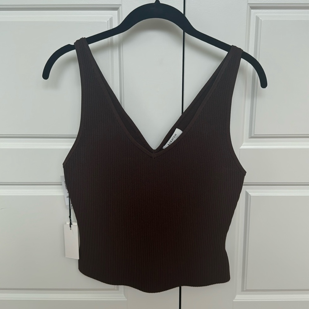 Babaton sculpting tank size medium chocolate brown